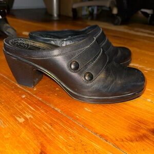 DANSKO Black Heels with Button Detail